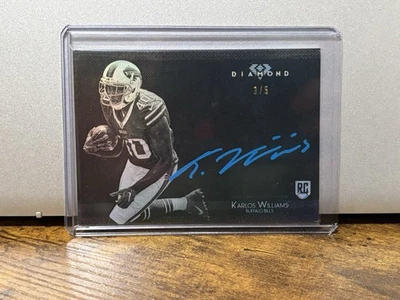 2015 Topps Diamond - Autographs Karlos Williams #KW-4 Metallic Blue Ink /5 (RC)  - Image 1 of 2