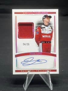Jesse Love National Treasures Firesuit Signatures Patch Auto /25 - Picture 1 of 10