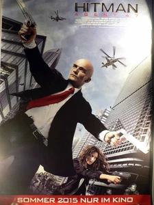 Hitman: Agent 47 - Rupert Friend - Hannah Ware - Filmposter 120x80cm gerollt - Picture 1 of 1