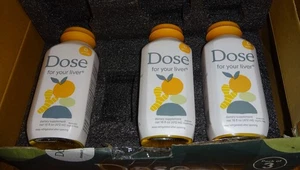 Dosis para su apoyo hepático 16 oz cada suplemento dietético paquete de 3 vasos 03/2027 - Imagen 1 de 7