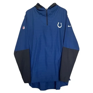 Nike NFL On-Field Indianapolis Colts Windbreaker Jacket Full Zip Mens 2XL Blue - Picture 1 of 11