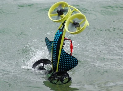 RC 3-in-1 Hybrid Stunt Drohne Hydraquad Wasser Land Luft Tauchen Fliegen RTF - Bild 1 von 4