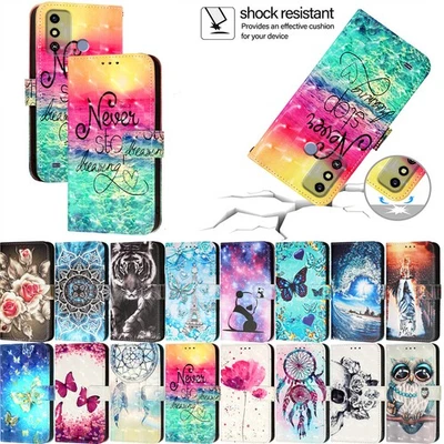 Cartoon Pattern Wallet Stand Phone Cover for ZTE Blade A56 Pro A76 A56 A36 A35E - Image 1 of 4