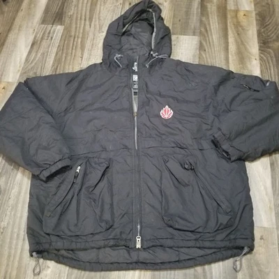 Chaqueta negra vintage Nike ACG nivel 3 para hombre talla XL baloncesto canadiense Foto 1 de 4