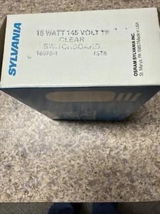 Sylvania 18078-1 / 15T6 Clear 15W 145 V Bulbs-set of 10 CG-712B - Picture 1 of 4