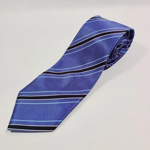 Cravatta Donald J Trump Signature Collection 100% seta 4x59 blu a righe - Foto 1 di 8