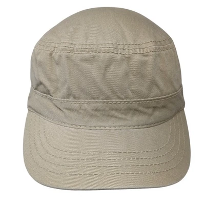 Old Navy Fitted Cadet Army Cap Hat Beige One Size Cotton Blank Outdoor - Image 1 of 4