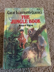 The Jungle Book Rudyard Kipling Hardback Book 1994 Illustrated Classic kids book - Picture 1 of 4