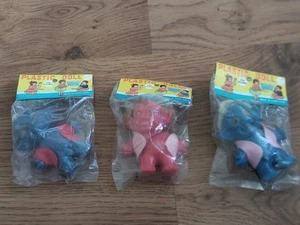 VINTAGE PLASTIKPUPPEN TROLLE Lucky Shnooks 3x Dolls 3inch NIP Hong Kong 1960’s - Bild 1 von 12