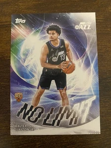 2025-26 Topps sin límite #NL-18 Walter Clayton Jr. Rookie Utah Jazz - Imagen 1 de 3