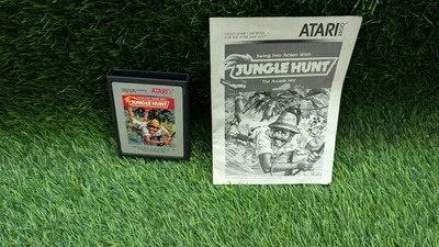 Vintage JUNGLE HUNT 1983 Atari 2600 Game Cartridge & Manual Tested Working - Image 1 of 4