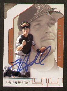 Toby Hall signed autographed auto Flair Trading Card