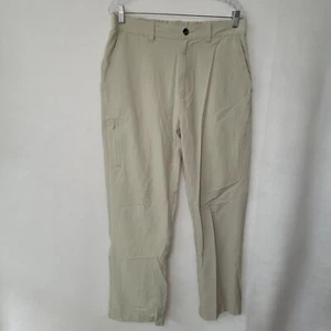 Travelsmith Quick-Dry Pants Mens 34x29 Khaki Lightweight Security Pocket Travel - Picture 1 of 12