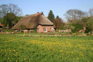 Urlaub unterm Reetdach - Ferienwohnung FeWo Nähe Schwerin - Seenähe, Räder - Bild 1 von 12