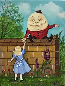 LE POSTKARTE RYTA Alice im Wunderland 1/888 Druck Gemälde Kunst Vintage Stil - Bild 1 von 1