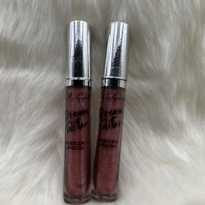 2 piezas - L.A. Brillo de labios iridiscente Girl Dream Glitter GLG577 brillante 0,14 oz / 4 g Foto 1 de 2