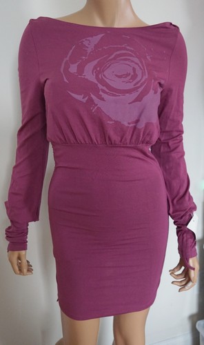 Abito in maglia elasticizzata modale VALENTINO ROSSO stampa floreale IT 42 US 8