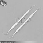 2 Pieces Excavator #18 Double Ended Dental Instruments