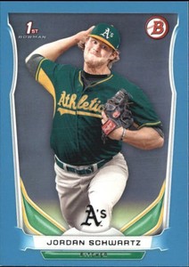 2014 Bowman Draft Blue #DP119 Jordan Schwartz