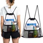 PVC Clutch Storage Bag Transparent Shopping Backpack  Outdoor Sports