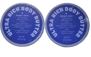 Trader Joe's Ultra Rich Body Butter With Warm Vanilla Orchid Scent 2 Pack Rare - Picture 1 of 6