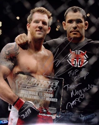 Ryan Bader & Antonio Rodrigo Nogueira Signed 16x20 Photo BAS COA UFC TUF Champ - Image 1 of 4