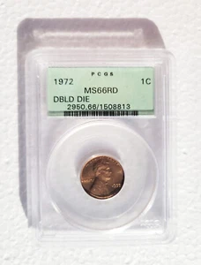 1972/72 1C Doubled Die Obverse MS66 Red PCGS - Picture 1 of 4