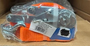 Medium Duty Orange Ratchet Load Strap 4M x 35mm 3000kg Hook - Picture 1 of 2