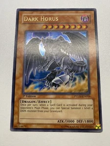 Yugioh Dark Horus 1st Edition Ultra Rare PTDN-EN016 HP - Picture 1 of 24