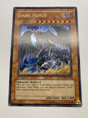 Yugioh Dark Horus 1st Edition Ultra Rare PTDN-EN016 HP - Image 1 of 4