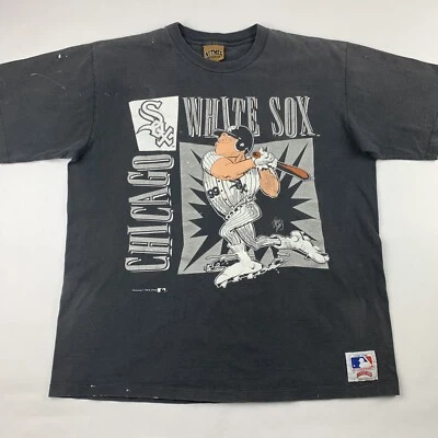 VTG 90s Nutmeg Chicago White Sox 1992 Jack Davis T-Shirt Mens Large *Flaws* - Image 1 of 4