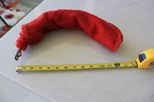 Vintage folding Fishing Net, Red Nylon. - Picture 1 of 4