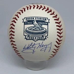 Whitey Herzog signed Rawlings Busch Stadium Baseball JSA Cardinals Logo HOF A446 - Picture 1 of 3