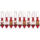  9 Pcs Fabric Christmas Bow Tie Child Holiday Doll Necktie Fireplace Decor