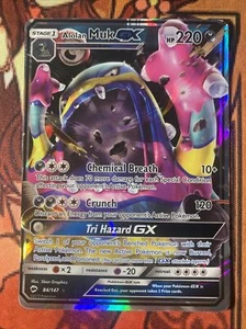Alolan Muk GX Miscut - Burning Shadows 84/147 - Error Card Off Center NM! - Picture 1 of 6