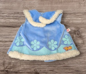 Build a Bear Trolls Movie Poppy Blue Glitter Dress Dreamwork Replacement Outfit  - Picture 1 of 4
