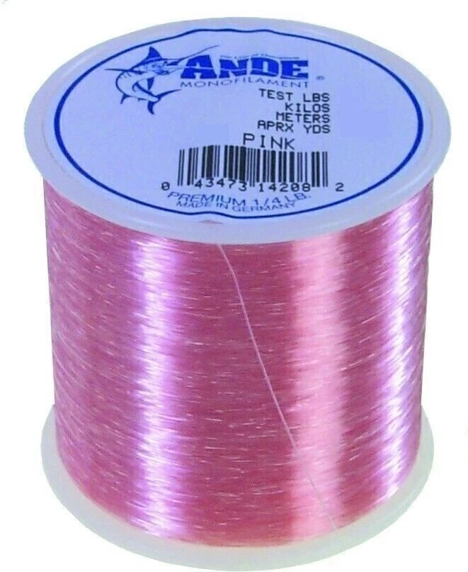 ANDE Premium Monofilament 1/4 LB Pink One Color 30lb Test 356188