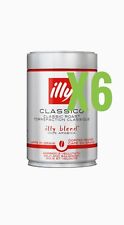illy Classico Whole Beans 100% Arabica Coffee, 250g X 6