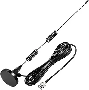 Scanner Radio Antenna Magnetic Base BNC Male VHF UHF Ham Two Way Radio Antenna - Picture 1 of 6