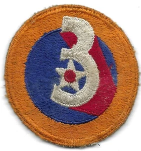 Vintage World War II US ARMY 3rd AIR FORCE Uniform PATCH No Glow WW2 2 USAAF - Picture 1 of 3