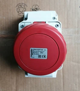 SCHNEIDER ELECTRIC PKY32F735 PRESA FISSA IP67 32A 380V 3P+N+T cablaggio rapido - Foto 1 di 3