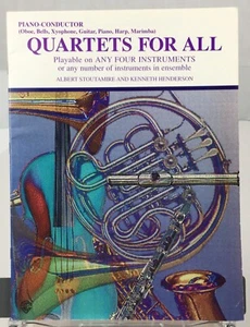 Quartets For All Piano Conductor Sheet Music Book By Albert Stoutamire Belwin - Picture 1 of 5