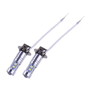 2Pcs White H3 Car Fog Light DRL Lamp Bulb Conversion Kit Super Bright 6000K - Picture 1 of 4