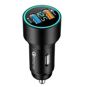 2pcs 5 Port Car Phone Fast Charger 3.1A USB A C PD Lighter Samsung iPhone 16 15 - Picture 1 of 8