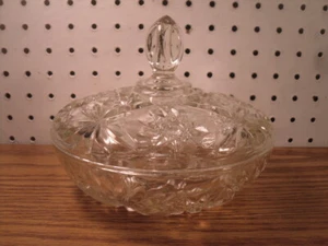 Glass Candy Dish with Lid - Picture 1 of 7