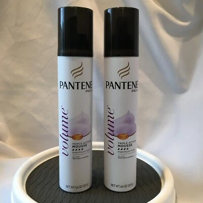 Lot of 2 - Pantene Pro-V Triple Action Mousse MAXIMUM HOLD 6.6 oz  FREE SHIPPING - Image 1 of 4