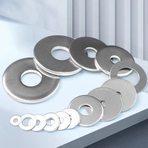 Zinc Plated Flat Washers To Fit Metric Screws Bolts M2 M2.5 M2.6 M3 M4 M5 M6 - Picture 1 of 12