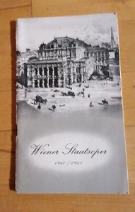 Wiener Staatsoper 1960 / 1961 Programmheft - Bild 1 von 1