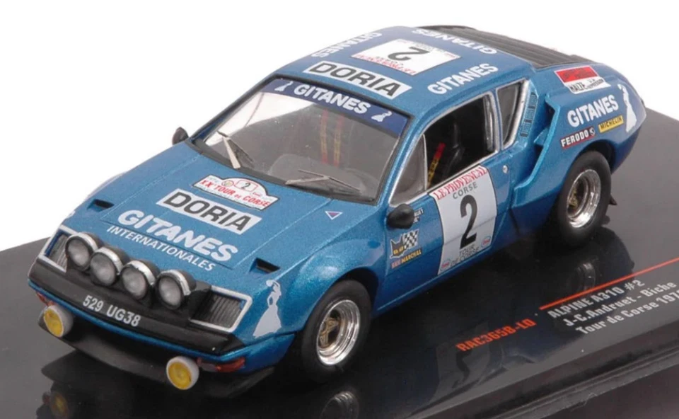 1/43 ALPINE A310 #2 TOUR DE CORSE 1976 ANDRUET BICHE IXO RAC365B-LQ - Immagine 1 di 1