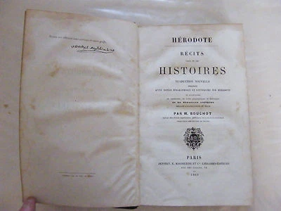 Herodotus Stories Histories M Bouchot 1860 - Imagem 1 de 4